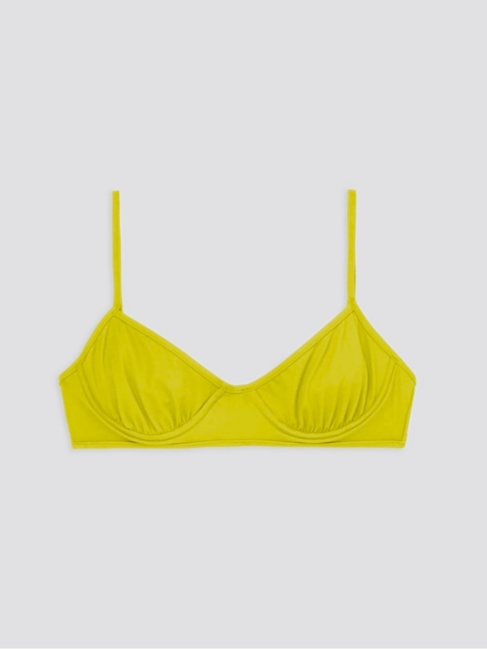 Nu Swim NWT Pluto Underwire Bikini Top in Melon Color Sustainable Swimwear Large